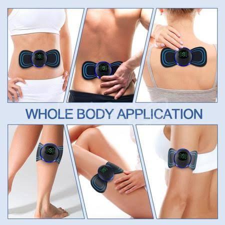 f3672Generic بساط تدليك الرقبة المحمول الصغير القابل للشحن Générique Mini Tapis de massage portatif pour le cou rechargeable 8 vitesse -noir - الصورة 4