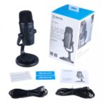 BOYA Microphone à condensateur USB BY-PM500 avec support de bureau pour streaming, podcast, YouTube Windows Mac PC et Smartphone USB-C – Image 6