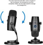 ميكروفون مكثف USB من BOYA BY-PM500 مع حامل سطح المكتب للبث, تدوين صوتي, YouTube Windows Mac PC والهواتف الذكية USB-C - الصورة 8