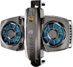 K4 téléphone portable radiateur semi-conducteur double ventilateur de refroidissement pour PUBG Mobile refroidisseur téléphone portable dissipateur de chaleur pour iphone/Sumsung/Xiaomi ect,,, – Image 3