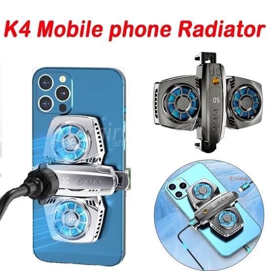 1000003484.jpg K4 téléphone portable radiateur semi-conducteur double ventilateur de refroidissement pour PUBG Mobile refroidisseur téléphone portable dissipateur de chaleur pour iphone/Sumsung/Xiaomi ect,,, – Image 6