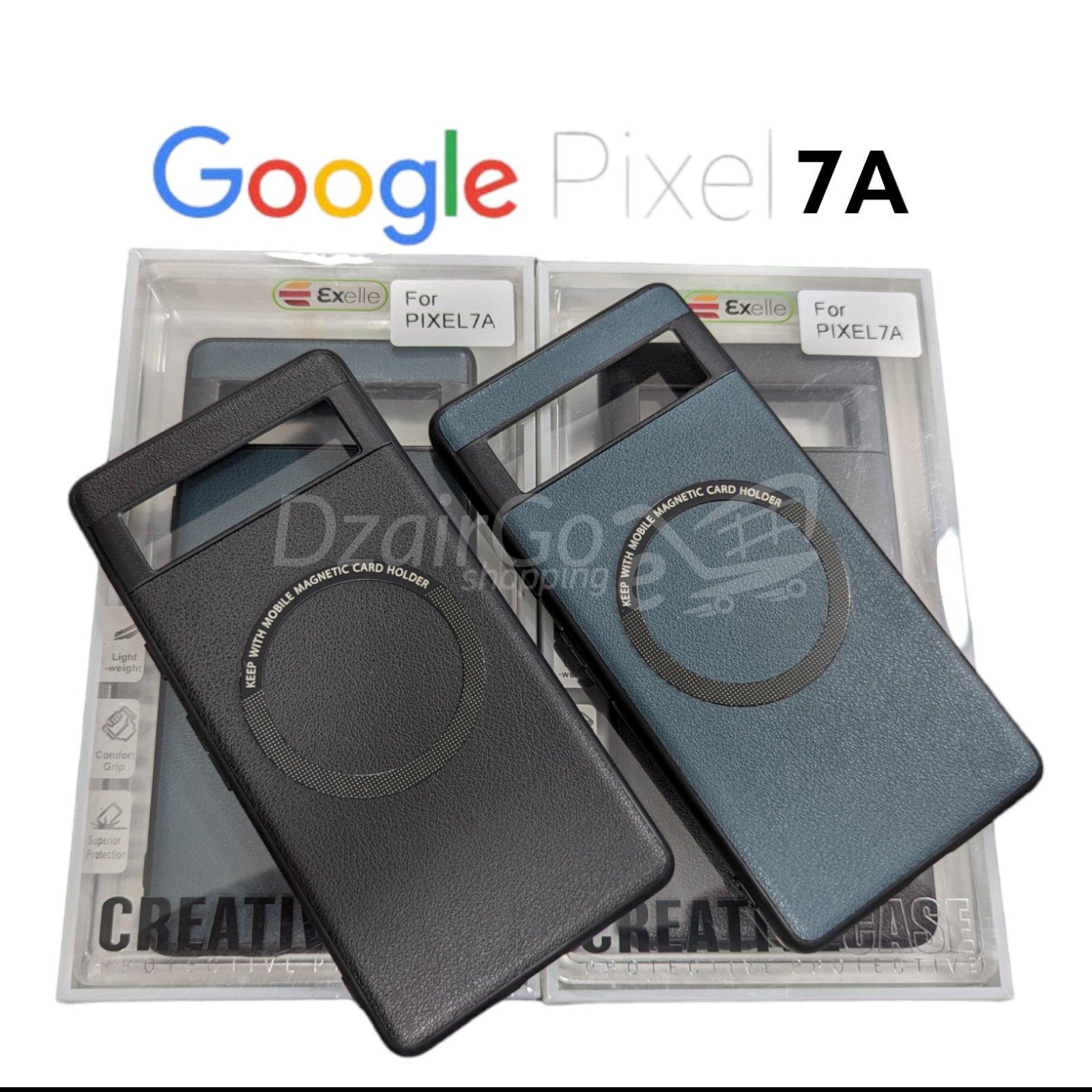 10000قذيjpg فاخرة لـ Google Pixel7aامتوافق مع الشحن اللاسلكي Magsafeixغرامة فائقة في الجلد المستدام Coque fine pour Google Pixel7A , compatible avec le chargement sans fil Magsafe, ultra fine en cuir PU durable, antichoc pixel 7A , 2 couleurs noir et vert Q série - الصورة 1