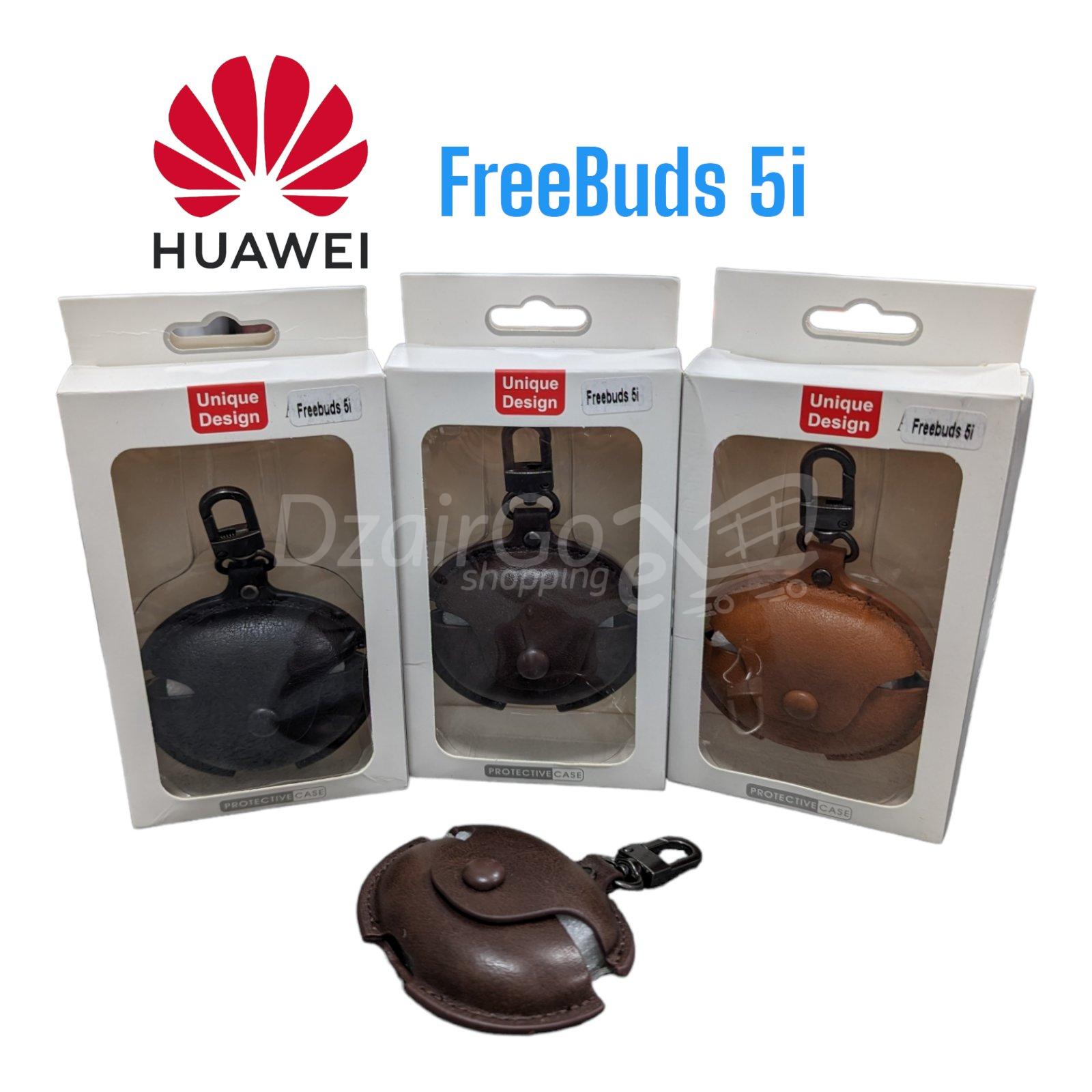 10000حافjpg واقية لسماعات الأذن من الجلد الفاخر مزودة بخطافبلوتوث لاسلكية لـ Freebuds5i Étui de protection pour écouteurs en cuir de luxe avec crochet, étuis pour écouteurs Bluetooth sans fil pour Freebuds5i, Huawei Freebuds 5i, - الصورة 1