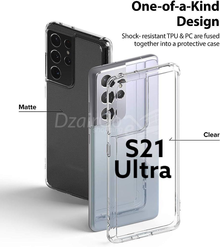 10000حافjpg مضادة للانفجار S21 شفافة للغاية لهاتف Samsung S21 Ultra Coque Anti-Éclatement s21ultra Transparente Samsung S21 ultra - الصورة 1