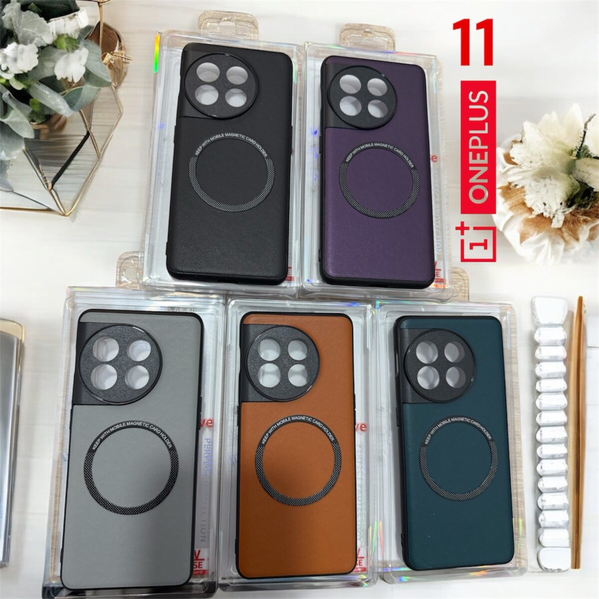 ⁦Coque fine pour OnePlus 11  compatible avec le chargement sans fil Magsafe one+11  5couleurs⁩ - الصورة ⁦1⁩