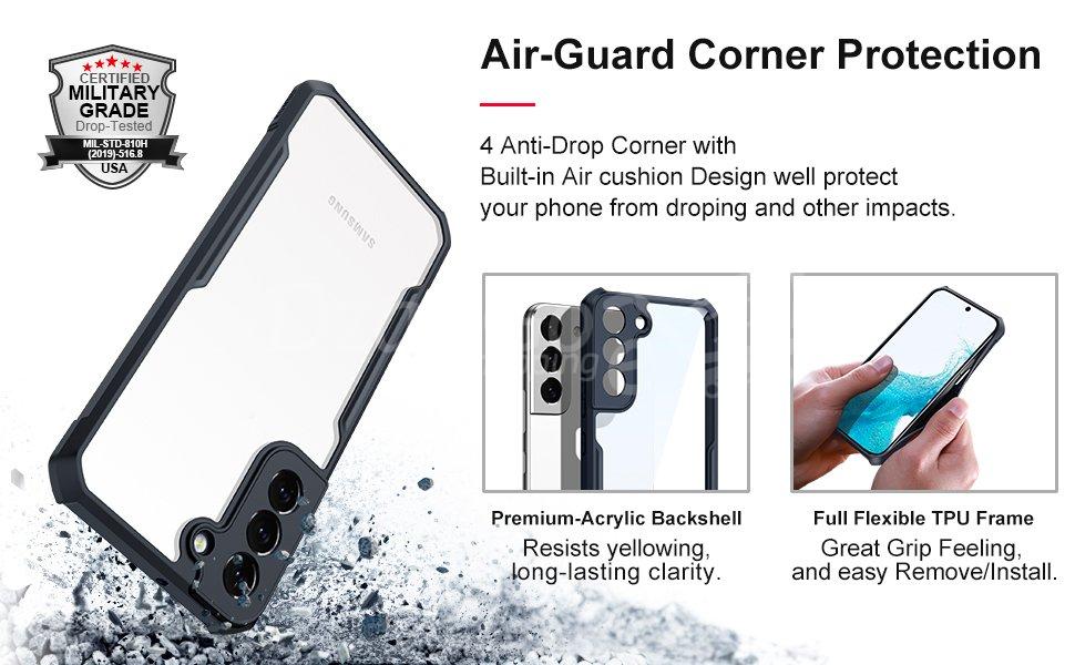 1000004414.jpg S22 Antichoc Anneau Support Téléphone XUNDO Cas Couverture Boîtier S22  xundd – Image 2