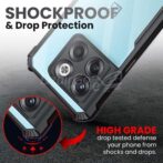 غطاء خلفي شفاف مقاوم للصدمات لهاتف ون بلس 10 برو 5 جي – تقنية AirEDGE | حماية الكاميرا 360 درجات إيباكي / OnePlus10 Pro - الصورة 3