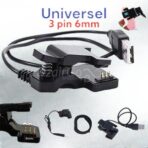 Chargeur de montre intelligente universel, câble de chargement USB 3 pin espace 6mm/smartwatch /montre connectée