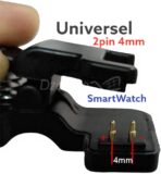 Chargeur de montre intelligente universel, câble de chargement USB 2 pin 4 mm/smartwatch /montre connectée – Image 2