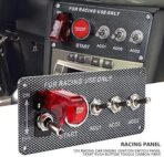 Panneau de boutons d'allumage, interrupteur à bascule, interrupteurs et commandes intérieurs de voiture et de camion