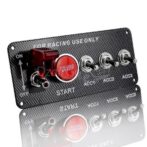 Panneau de boutons d'allumage, interrupteur à bascule, interrupteurs et commandes intérieurs de voiture et de camion