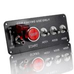 Panneau de boutons d'allumage, interrupteur à bascule, interrupteurs et commandes intérieurs de voiture et de camion – Image 7