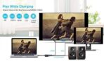 محول المحور 5EN1 من النوع إلى 4K HDMI/VGA/Auxiliary Audio 3.5/USB 3.1/PD Super Fast Macbook ipad Smartphone - الصورة 6