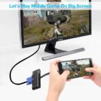 محول المحور 5EN1 من النوع إلى 4K HDMI/VGA/Auxiliary Audio 3.5/USB 3.1/PD Super Fast Macbook ipad Smartphone - الصورة 7