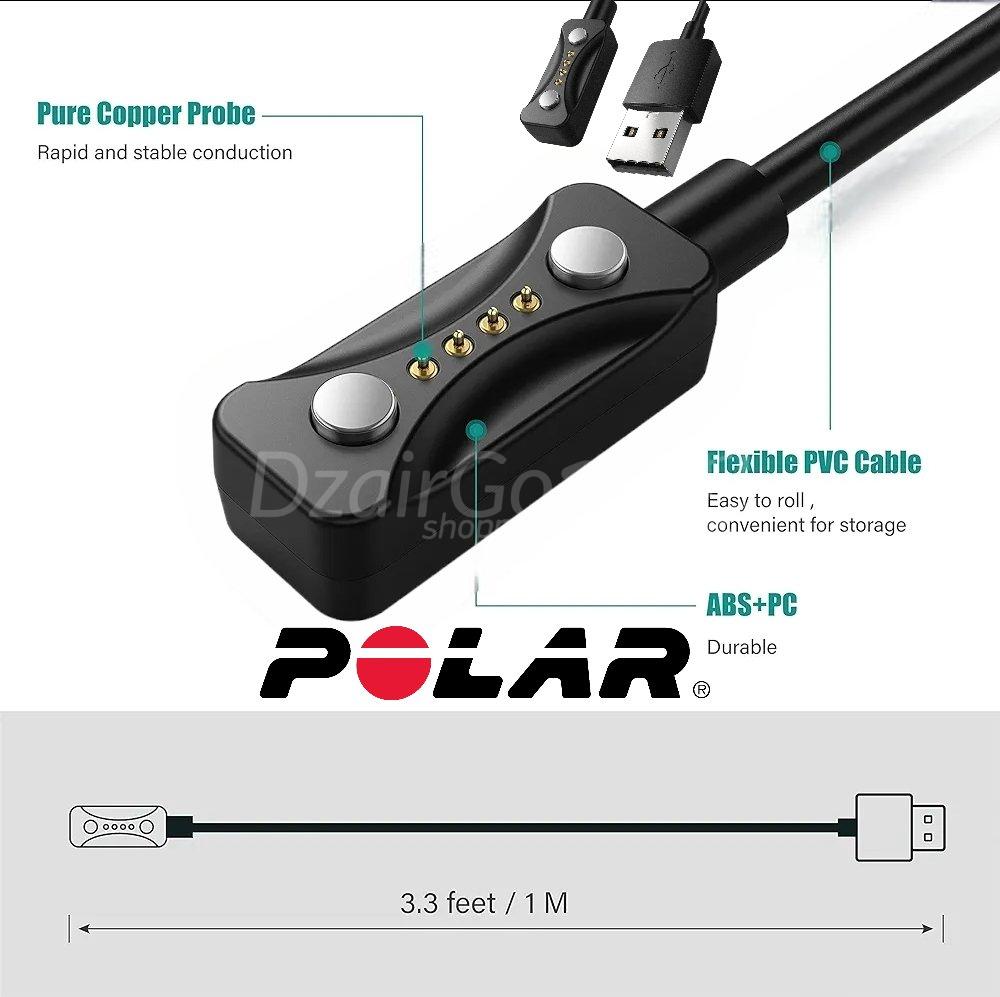 10000الشjpgن المغناطيسي بولار بيسر برومساعة ذكية ل chargeur magnétique Polar Pacer Pro, montre intelligente pour. smartwatch /montre connectée - الصورة 1