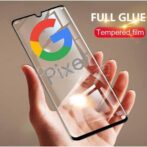 الزجاج المقسى لجوجل بيكسل , واقي شاشة لاصق كامل بشفافية عالية 99%, واقي مضاد للأثر مع حافة زجاجية مقاومة للكسر بصلابة 9H