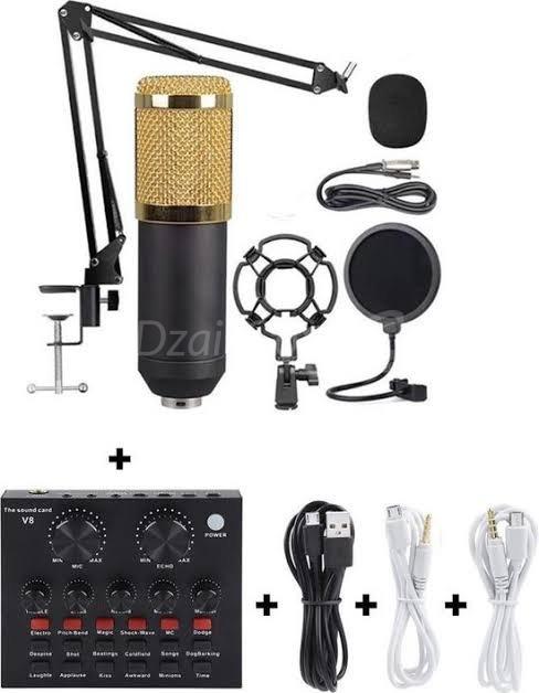 Microphone bras articulé V8 carte son en direct Podcast BM 800 Microphone bras articulé V8 carte son en direct Podcast BM 800