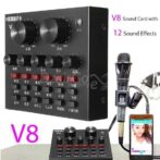 بطاقة صوت بلوتوث وميكروفون لتسجيل التعليق الصوتي الاحترافي