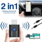 2in1 Bluetooth 5.0 transmetteur Audio récepteur USB adaptateur Audio stéréo sans fil