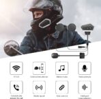 Bluetooth casque moto sans fil casque FM GPS deux côtés – Image 3