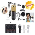 Mixeur d'interface audio carte son V8 blupour enregistrement studio prise vidéo