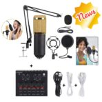 Mixeur d'interface audio carte son V8 blupour enregistrement studio prise vidéo