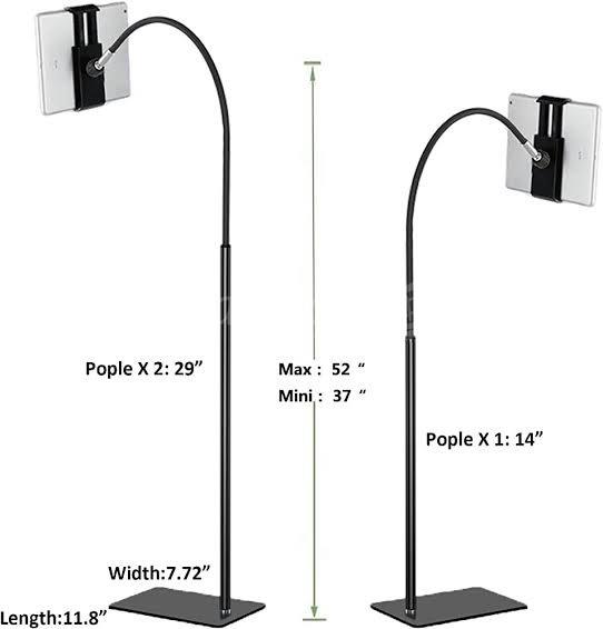 1000006858.jpg Support de sol pour tablette avec col de cygne métallique – Image 5