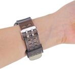 bracelet appel watch silicone transparent noire. smartwatch /montre connectée – Image 6