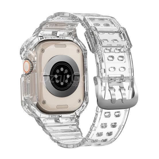 10000حزاjpgTPU لساعة Apple Watch Ultra مقاس 49 ملمةشفافاعة متصلة Bracelet en TPU pour votre Apple Watch Ultra 49mm - transparent 2 couleurs
blanc et noir/smartwatch /montre connectée - الصورة 5
