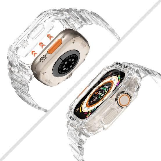 10000حزاjpgTPU لساعة Apple Watch Ultra مقاس 49 ملمةشفافاعة متصلة Bracelet en TPU pour votre Apple Watch Ultra 49mm - transparent 2 couleurs
blanc et noir/smartwatch /montre connectée - الصورة 6