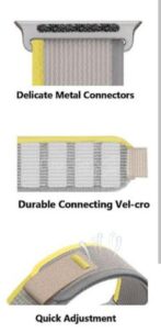 ⁦الترويجي للحزمة 3 سوار من القماش 3 لون عصري للغاية 2023 42مم / 44مم / 45 مم / 49 مم ساعة أبل الترا. ساعة ذكية/ساعة متصلة⁩ - الصورة ⁦5⁩