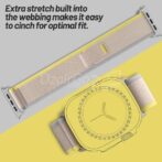 ⁦حزام الساعة لساعة ابل واتش الترا , 44مم 45 مم 42 مم, 49ملم رمادي/أصفر/ساعة ذكية/ساعة متصلة⁩ - الصورة ⁦6⁩