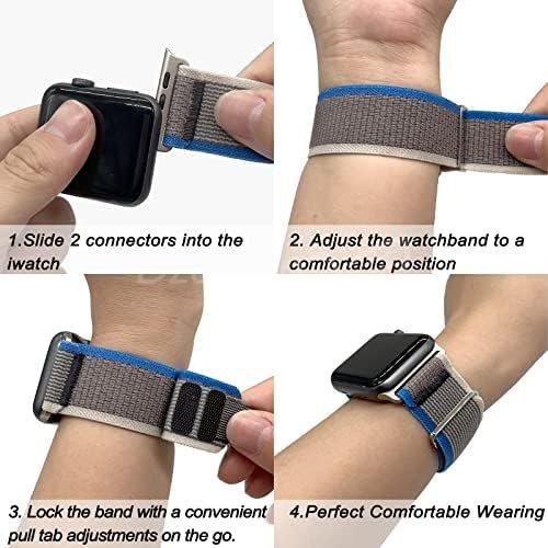 10000حزاjpgالساعة لساعة ابل واتش التراادي/أزرق/ساعة ذكية/ساعة متصلة Bracelet de montre pour Apple Watch ultra , 44mm 45mm 42mm 49mm gris/bleu/smartwatch /montre connectée - الصورة 3