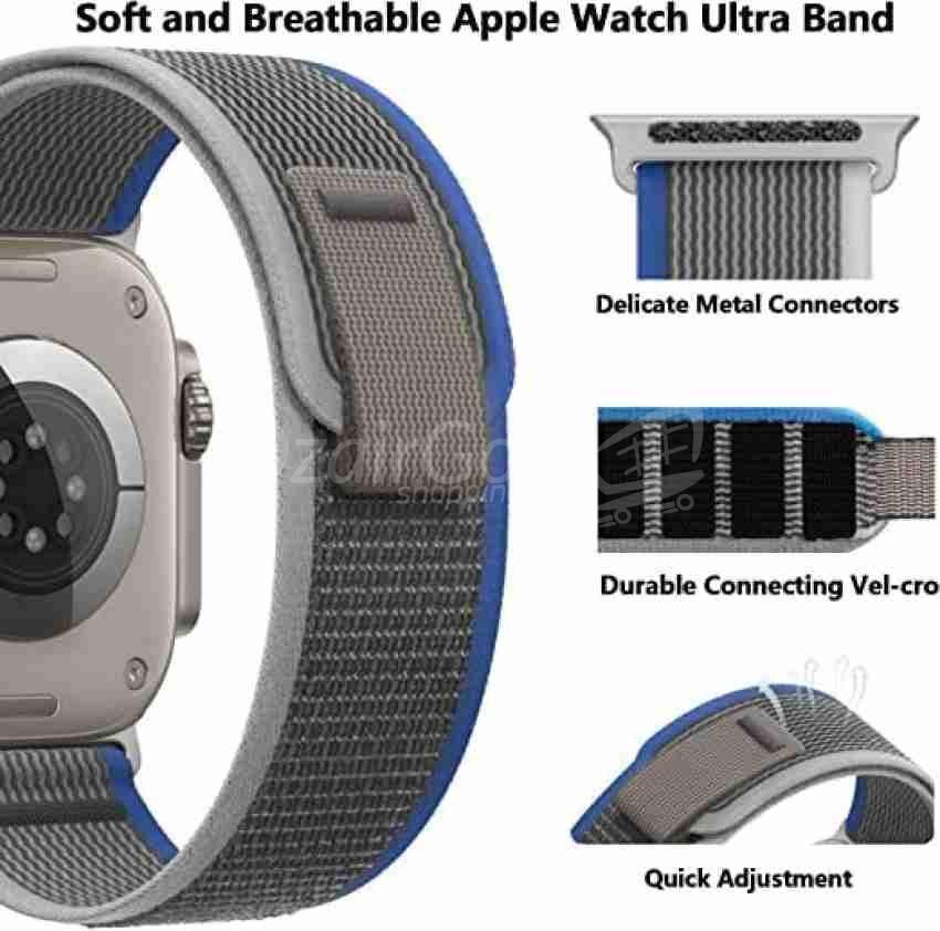 10000حزاjpgالساعة لساعة ابل واتش التراادي/أزرق/ساعة ذكية/ساعة متصلة Bracelet de montre pour Apple Watch ultra , 44mm 45mm 42mm 49mm gris/bleu/smartwatch /montre connectée - الصورة 4
