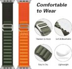 الترويجي للحزمة 3 سوار بإبزيم من نسيج جبال الألب 3 لون عصري للغاية 2023 42مم / 44مم / 45 مم / 49 مم ساعة أبل الترا. ساعة ذكية/ساعة متصلة - الصورة 3