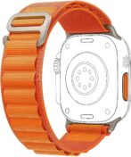 Bracelet boucle Alpine pour Apple Watch, en tissu et Nylon, confortable, pour IWatch Ultra 42MM/44MM/45MM/49MM série 7 6 5 3 Se 8 2022 orange/smartwatch /montre connectée – Image 5