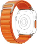 Bracelet boucle Alpine pour Apple Watch, en tissu et Nylon, confortable, pour IWatch Ultra 42MM/44MM/45MM/49MM série 7 6 5 3 Se 8 2022 orange/smartwatch /montre connectée – Image 5