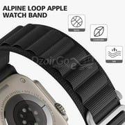 1000007439.jpg Bracelet boucle Alpine pour Apple Watch, en tissu et Nylon, confortable, pour IWatch Ultra 42MM/44MM/45MM/49MM série 7 6 5 3 Se 8 2022 noir/smartwatch /montre connectée – Image 2