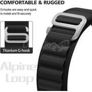 1000007440.jpg Bracelet boucle Alpine pour Apple Watch, en tissu et Nylon, confortable, pour IWatch Ultra 42MM/44MM/45MM/49MM série 7 6 5 3 Se 8 2022 noir/smartwatch /montre connectée – Image 3