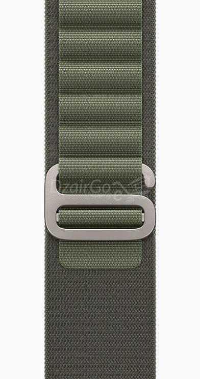 1000007448.jpg Bracelet boucle Alpine pour Apple Watch, en tissu et Nylon, confortable, pour IWatch Ultra 42MM/44MM/45MM/49MM série 7 6 5 3 Se 8 2022 vert foncé/smartwatch /montre connectée – Image 4