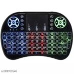 ⁦لوحة مفاتيح صغيرة بإضاءة خلفية ثلاثية الأوضاع مع لوحة اللمس والماوس, لوحة مفاتيح لاسلكية صغيرة محمولة 2,4 جيجا هرتز بلوتوث⁩ - الصورة ⁦4⁩