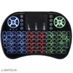 لوحة مفاتيح صغيرة بإضاءة خلفية ثلاثية الأوضاع مع لوحة اللمس والماوس, لوحة مفاتيح لاسلكية صغيرة محمولة 2,4 جيجا هرتز بلوتوث - الصورة 4