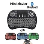 لوحة مفاتيح صغيرة بإضاءة خلفية ثلاثية الأوضاع مع لوحة اللمس والماوس, لوحة مفاتيح لاسلكية صغيرة محمولة 2,4 جيجا هرتز بلوتوث