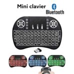 لوحة مفاتيح صغيرة بإضاءة خلفية ثلاثية الأوضاع مع لوحة اللمس والماوس, لوحة مفاتيح لاسلكية صغيرة محمولة 2,4 جيجا هرتز بلوتوث