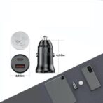 Chargeur Auto – 25W double port usb type c et usb A – Image 3