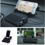 Support de voiture super flexible pour téléphone portable en silicone - Noir