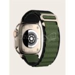 Bracelet boucle Alpine pour Apple Watch, en tissu et Nylon, confortable, pour IWatch Ultra 42MM/44MM/45MM/49MM série 7 6 5 3 Se 8 2022 /noir / smartwatch /montre connectée – Image 4