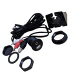 Chargeur auto intégré,boutons auto Passe Cloison USB-A Mâle / RCA Mâle vers USB-A Femelle / Jack 3.5mm Femelle 1m – Image 4