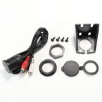 Chargeur auto intégré,boutons auto Passe Cloison USB-A Mâle / RCA Mâle vers USB-A Femelle / Jack 3.5mm Femelle 1m – Image 5