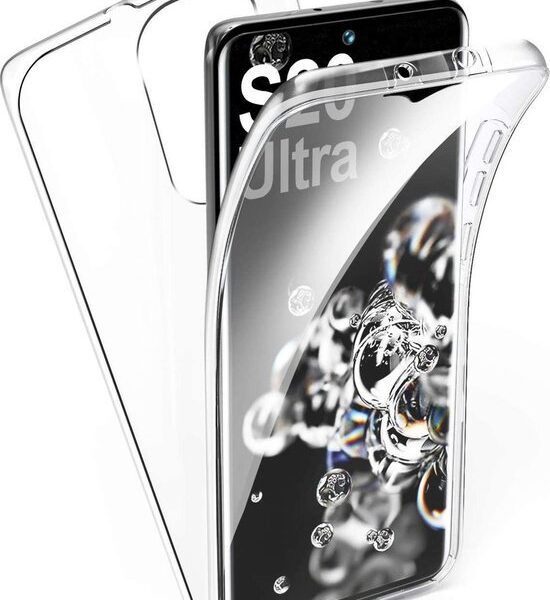 Étui Samsung S20 Ultra et protection d'écran Samsung S20 Ultra - Étui transparent 360 + protection d'écran Samsung Galaxy S20 Ultra
